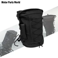 Universal Motorcycle Luggage Backpack Multifunction Waterproof Tail Bag Travel Outdoor Expandable Sissy Bar Backrest Bag W/Strap