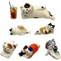 Cat Figure Car Ornament Dashboard Decoration Cat Interior Figure Resin Car Accessories Dashboard Car Ornament for RVs Cars SUVs