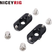 Niceyrig 42mm NATO Rail Pack with 1/4"&3/8" Arri Locating Screw (Horizontal & Vertical Locating Pin Version)