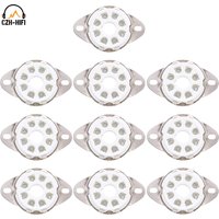 10pcs 8PIN K8A Octal TUbe Socket Ceramic Valve Base for KT88 EL34 5881 6SL7 6CA7 6L6 5AR4 6L6 Vintage Audio AMP DIY