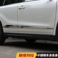 Bande de garniture de carrosserie en acier inoxydable de haute qualité, anti-frottement, adaptée au style de voiture Suzuki Vitara 2015 2016 2017 2018