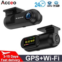 Acceoa 2K Dash Cam With WiFi Car DVR Camera 24H Parking Monitor Night Vision Loop Recording Auto Video Recorder
