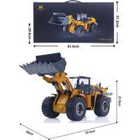 New RTR HUINA 1583 1/14 Scale RC Remote Control Truck Loader Cars with Lights Sound 2.4GHz Outdoor Toys Boys Gift