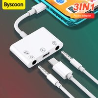 3 in 1 USB C to 3.5mm Jack Audio Adapter Low Latency For Live Streaming Noise Reduction With Charging For Samsung Huawei Xiaomi