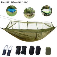 Portable Outdoor Camping Leisure Double Mosquito Net Hammocks Garden Travel Tourist Nature Hike Sleeping Hanging Hammock Swing