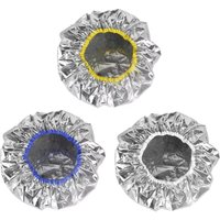 Aluminum Foil Self-heating Tin Foil Hat Waterproof Reusable Heat Elastic Coloring Hat Hair Dye Tools Hair Steamer Shower Cap