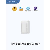 Lincukoo Smart ZigBee3.0 Tiny Door/Window Sensor Door Open Closed Wireless Alarm for Zigbee2MQTT Home Assistant or Ewelink