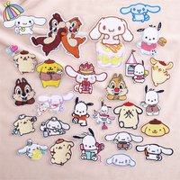 Cartoon 3M Adhesive Self Adhesive Patches Chip 'n' Dale Miniso Characters Embroidery Patches Sew On Coat