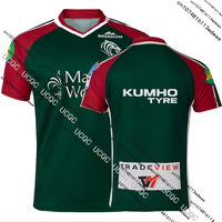 AliExpress NONE 26/25 England New Leicester Tigers Rugby Sports Jersey UK Mens British Rugby Casual Quick drying Training Kid Jersey T-shirt