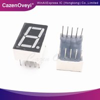 10piece 0.56-inch 1-digit LED digital tube, one red, common cathode 5611AS/AH, common anode 5161BS/BH