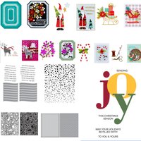 Christmas Collection Die Cut Hot Foil Press Plate Stencil Set Metal Cutting Dies for DIY Making Card Scrapbook Craft