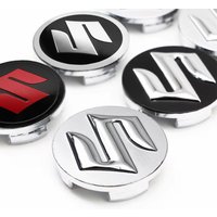 4Pcs 56mm+60mm 54mm Car Wheel Center Hub Caps S Logo Badge Rim Cover Emblem For Suzuki Swift Jimny Vitara Baleno SX4 Accessories