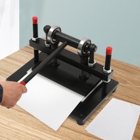 4409LBS Leather Cutting Machine Adjustable Leather Embosser Hand Press Mold Tool DIY Faux Leathercraft Paper Fabric
