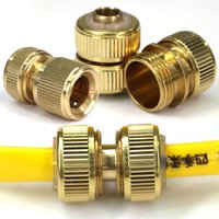 1/2'' 3/4"Brass Hose Quick Connector 16mm Tube Extend Repair Fitting Copper Tap Coupling for Home Garden Water Gun Adapter Joint