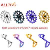 Bike Bicycle Pulley Wheels Cage,FOR Garbaruk SRAM 11/12-Speed, 12T+16T Aluminum Alloy Rear Derailleur Ceramic Bearing Oversized
