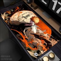 Anime Bleach Large Mouse Pad Gamer Cabinet Pc Keyboard Desk Mat 900x400 Computer Gaming Accessories Kurosaki Ichigo Mousepad Xxl