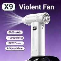 X9 Violent Fan Rechargeable Blower Portable Powerful Versatile Efficient Cleaning Solution Leaf Blower 2026 New Arrival Hot Sell