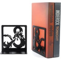 2Pcs Dragon Book Ends Heavy Book Stand Book rack Hollow Iron Bookends Stand Shelf Home Desk Stationery Writing Desk