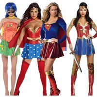 Wonder Woman Cosplay Costume Superhero Leather Bodysuit Adult Women Halloween Carnival Party Outfit Apparel Clothing Suit Stage