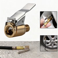 No Leak Tire Air Chuck Locking Clip Adapter for Air Compressor Pump Connect Valve Durable Inflator for Cars Motorcycles Bicycles