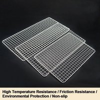 Grill Racks Square Reusable Grill Racks Roast Grate Cooking Barbecue BBQ Cooking Net For Kitchen Cooking Supplies Oudoor Tools