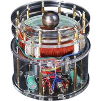 Induction Motor Model Columbus Egg Display Explains Rotating Magnetic Field Science and Technology Museum Demonstration Model