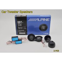 2PCS ALPINE S30 Car Stereo Speakers Music Soft Dome Balanced Car Tweeters 180W Car Audio Silk Film Speaker Boxes High-Pitche