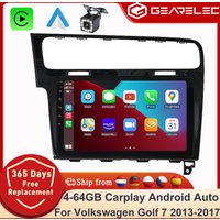 Android 14 Autoradio für VW Volkswagen Golf 7 2013-2017 10 Zoll Kabelloses CarPlay Android Auto-Multimedia GPS Autoradio 2 Din