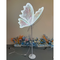 Colorful Butterfly Wings Creative Floor Lamp High-End Design Party Banquet Wedding Decoration Butterfly Floor Lamp