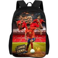 Backpack L-Lamin Yamal for Child Light Weight Child Knapsack Rucksack Best Gift Football Star School Large Capacity Backpack