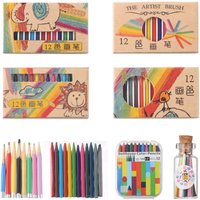 1 Set 8/12/13 Colours Doll Colorful Crayon Color Pencil Dolls Accessories Mini Painting Tools