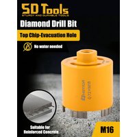 Dry Diamond Core Drill Bits M16 Thread Diamond Hole Saw For Brick Cement Concrete Wall 68/72/82mm Wall Socket Hole Opener Tools
