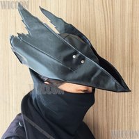 Blood Source Old Hat Cosplay PU Leather Peripheral Costume Dark Souls Ring Assassin Ninja Hat Vampire Customized
