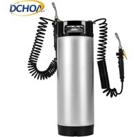 Portable Stainless Steel 9.5/19L High Pressure Washer Tank Capacity Barrel Window Tint Keg Sprayer Bucket With the hose