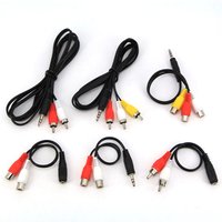 3.5mm jack female male 3 4 pole to 2 3 way RCA female male Audio Adapter cord onnecting cable to TVs Speakers Stereo Video W28