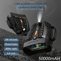 4,0'' Bildschirm 4K Nachtsichtfernglas 10X Digitalzoom mit taktischem Licht 5000mAh Infrarot-Nachtsichtbrille für Camping