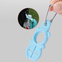 Portable Aluminum Silicone Water Bottle Buckle Easy To Use Cycling Tool Backpack Hanger Hooks Towel Hook Clip Outdoor Clip Tools