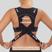 Women's Posture Corrector Push-Up Bra Seamless Wireless for Better Back Support Underwire Back Posture Corrector for Sports