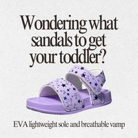 Summer New Fashionable Girls' Open-toe Sandals Star Print Cute and stylish Garden Shoes LightWeight Outdoor EVA Sandals