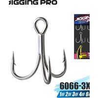JIGGING PRO Saltwater Fishing Hooks 3X Treble Hooks Sea Fishing Accessories Assist Hooks Jigging