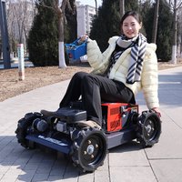 Customized lawn mower, CE and EPA certified, wheeled remote-controlled lawn mower, fast weeding, flexible operation