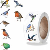 500PCS Bird Roll Stickers Notebook Phone Graffiti Coffee Scrapbooking Y2K Art Laptop Luggage Personalized Waterproof Sticker