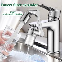 Faucet filter aerator robotic arm 1080° free rotation faucet extender kitchen and bathroom splash-proof water outlet