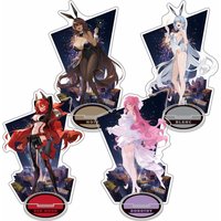 15cm Acrylic Stand keychains Twin Bunny Girl Red Hood Noir Blanc Dorothy Anime Character Desk Decor Sign Fans Collection Gift