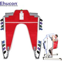 Ehucon Patient Lift Sling Durable Sit to Stand Divided Leg Sling with Thickened Underarm and Back Support for Elderly Transfer