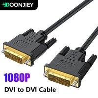 High Speed DVI Cable Male to Male DVI-D 24+1/24+5 Digital Video Cable HD 1080P for LCD HDTV Gaming Projector Monitor 1M/1.8M