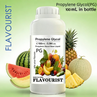 FLAVOURIST 100mL VG PG E Mixed Base Liquid Propylene Glycol and Vegetable Glycerine 50/50 70/30 Juice 500mL in Bottle