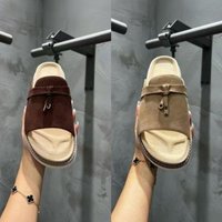 Lazy Summer Men's Slip-On Sandals Soft Bottom Anti-Slip Versatile One-Strap Comfortable Breathable Casual Fashion Footwear