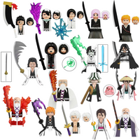 Blind Box KDL816 WM6164 Building Blocks Mini Model Figures Anime Bleach Kurosaki Ichigo Kuchiki Rukia Cartoon Christmas Gift Toy