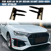 For Audi A4 S4 B9 TDI Sedan/Avant 2020-2024 Front Bumper Spoiler Wind Knife Side Skirt Front Lip Wind Air Knife Canards Splitter